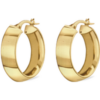 Modern Edge Curved Gold Hoop Earrings buy online shopping cheap sale