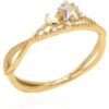 Molly Crossover Moon Ring | 18K Gold Plated buy online shopping cheap sale