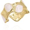 Morgan Hammered Enamel Ring | 18K Gold Plated buy online shopping cheap sale