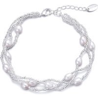 Multi Strand Freshwater Pearl Bracelet buy online shopping cheap sale