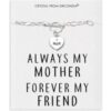 Mum Charm Bracelet with Quote Card Created with Zircondia® Crystals buy online shopping cheap sale