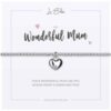 My Wonderful Mum Heart Charm Sentiments Friendship Bracelet buy online shopping cheap sale