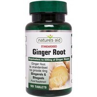 Natures Aid – Ginger Root 500mg (90)