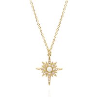 North Star Pendant Necklace | 18K Gold Plated