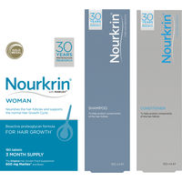 Nourkrin Woman – 3 Months Supply (180) FREE Shampoo & Conditioner