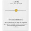 November (Topaz) Birthstone Bracelet Created with Zircondia® Crystals buy online shopping cheap sale