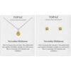 November (Topaz) Birthstone Necklace & Earrings Set Created with Zircondia® Crystals buy online shopping cheap sale