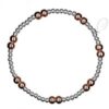 Nude Rose and Silver Stacking Bracelet buy online shopping cheap sale