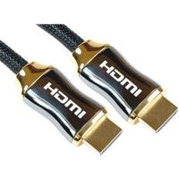 Nylon Braided Premium Gold HDMI Cable 1m