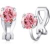 October (Tourmaline) Birthstone Clip On Earrings Created with Zircondia® Crystals buy online shopping cheap sale
