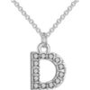 Pave Initial Necklace Letter D Created with Zircondia® Crystals buy online shopping cheap sale