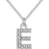Pave Initial Necklace Letter E Created with Zircondia® Crystals buy online shopping cheap sale