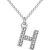Pave Initial Necklace Letter H Created with Zircondia® Crystals buy online shopping cheap sale