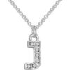 Pave Initial Necklace Letter J Created with Zircondia® Crystals
