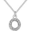 Pave Initial Necklace Letter O Created with Zircondia® Crystals buy online shopping cheap sale
