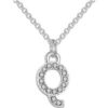 Pave Initial Necklace Letter Q Created with Zircondia® Crystals buy online shopping cheap sale