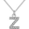 Pave Initial Necklace Letter Z Created with Zircondia® Crystals buy online shopping cheap sale