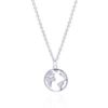 Petra Coin World Map Necklace | 925 Sterling Silver buy online shopping cheap sale