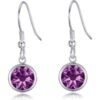 Purple Crystal Drop Earrings Created with Zircondia® Crystals buy online shopping cheap sale