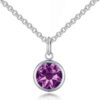 Purple Crystal Necklace Created with Zircondia® Crystals buy online shopping cheap sale