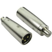 RCA (F) to XLR (M) Adapter – Gold Pins