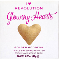 Revolution Glowing Hearts Golden Goddess Triple Baked Highlighter