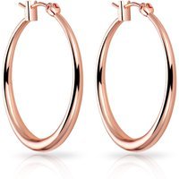 Rose Gold Plated 30mm Hoop Earrings