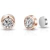 Rose Gold Plated 6mm Magnetic Clip On Earrings Created with Zircondia® Crystals buy online shopping cheap sale