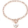Rose Gold Plated Best Friend Charm Bracelet Created with Zircondia® Crystals buy online shopping cheap sale