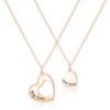 Rose Gold Plated Big Sister and Little Sister Necklace Set buy online shopping cheap sale