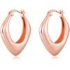 Rose Gold Plated Chunky Hoop Earrings buy online shopping cheap sale