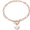 Rose Gold Plated Daughter Charm Bracelet Created with Zircondia® Crystals buy online shopping cheap sale