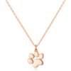 Rose Gold Plated Dog Paw Necklace buy online shopping cheap sale