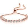 Rose Gold Plated Friendship Bracelet with Zircondia® Crystals buy online shopping cheap sale