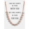 Rose Gold Plated Friendship Quote Bracelet with Zircondia® Crystals buy online shopping cheap sale