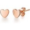 Rose Gold Plated Heart Stud Earrings buy online shopping cheap sale