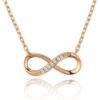 Rose Gold Plated Infinity Pendant Necklace Created with Zircondia® Crystals buy online shopping cheap sale