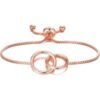 Rose Gold Plated Link Friendship Bracelet Created with Zircondia® Crystals buy online shopping cheap sale