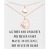 Rose Gold Plated Mother and Daughter Necklace Set with Quote Card buy online shopping cheap sale