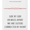 Rose Gold Plated Sister Bracelet with Quote Card Created with Zircondia® Crystals buy online shopping cheap sale
