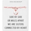 Rose Gold Plated Sister Friendship Quote Charm Bracelet Created with Zircondia® Crystals buy online shopping cheap sale
