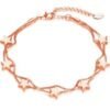 Rose Gold Plated Star Bracelet buy online shopping cheap sale