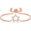 Rose Gold Plated Star Friendship Bracelet Created with Zircondia® Crystals buy online shopping cheap sale