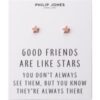 Rose Gold Plated Star Stud Earrings with Quote Card buy online shopping cheap sale
