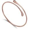 Rose Gold Plated Teardrop Bangle buy online shopping cheap sale