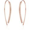 Rose Gold Plated Thread Earrings Created with Zircondia® Crystals buy online shopping cheap sale