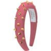 Roxy Gold Spike Headband – Pink