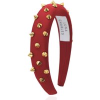 Roxy Gold Spike Headband – Red