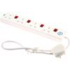SMJ Surge Protected 4 Socket Extension Lead with Switches 240v 0.75m buy online shopping cheap sale