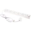 SMJ Surge Protected 6 Socket Extension Lead with Switches 240v 2m buy online shopping cheap sale